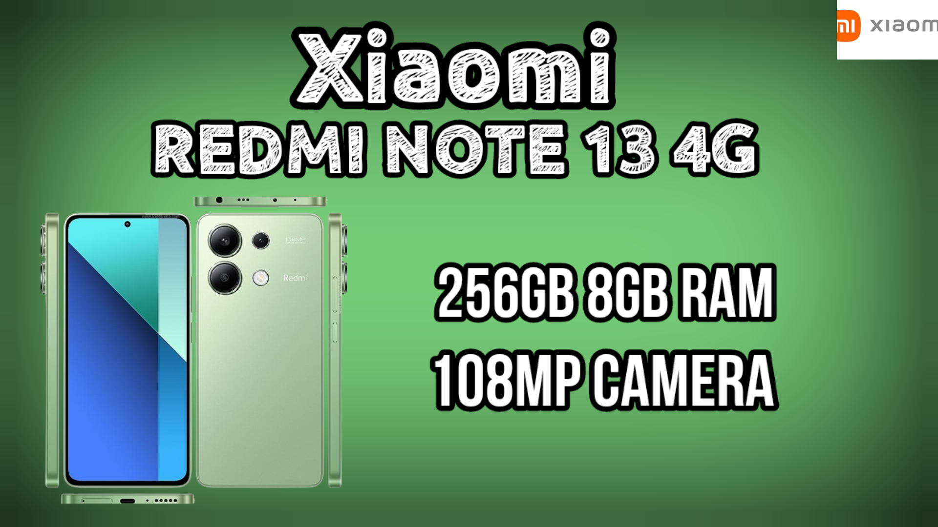 Xiaomi Redmi Note 13 4G 256 + 8 GB